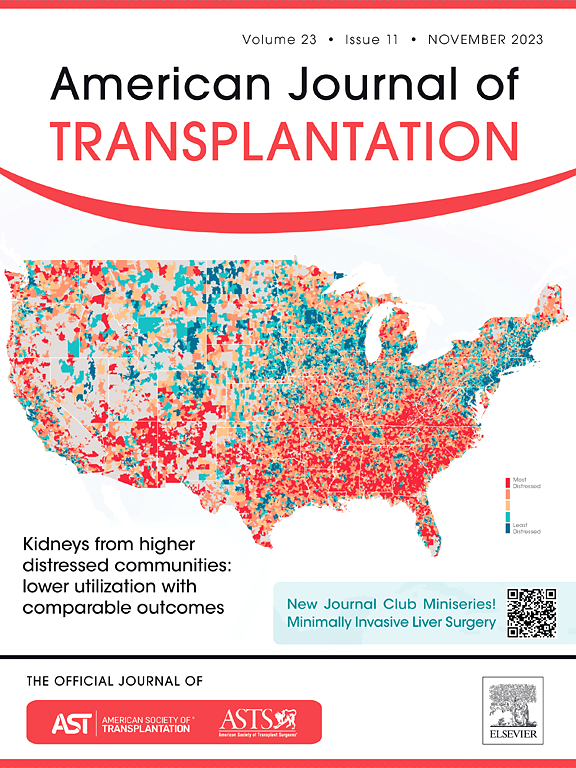 Go to journal home page - American Journal of Transplantation